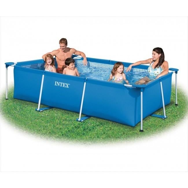 Intex zwembad 220x150x60 inc Pomp afdekzeil en waterskimmer, Minder dan 80 cm, Ophalen of Verzenden, Minder dan 200 cm, Opzetzwembad