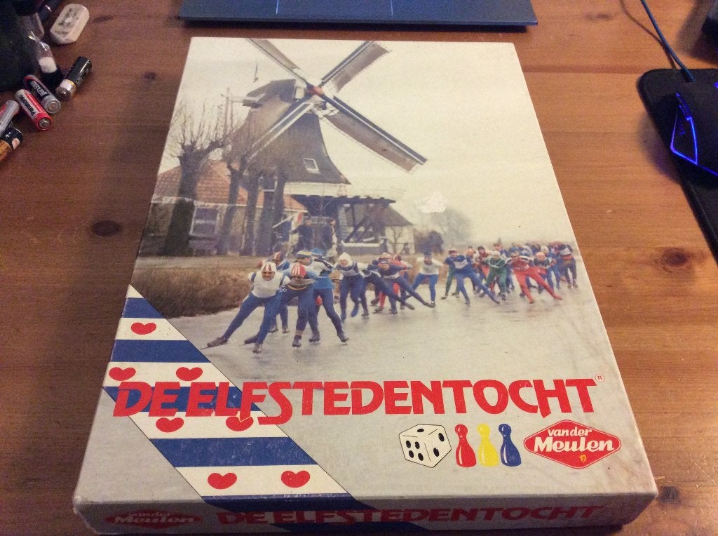 Elfstendentocht. vintage bordspel. Van der Meulen, Vijf spelers of meer, Ophalen of Verzenden, Gebruikt, Van Meulen