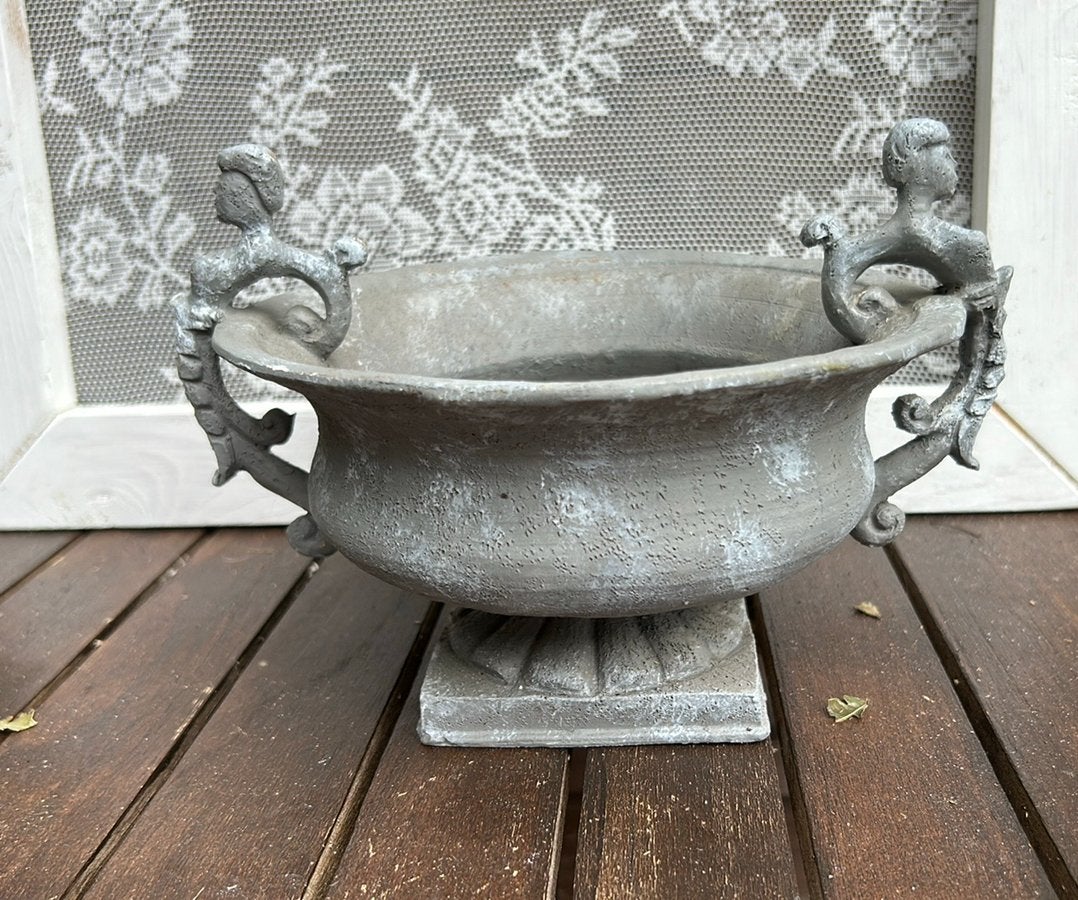 Franse brocante bloempotje, Ophalen of Verzenden