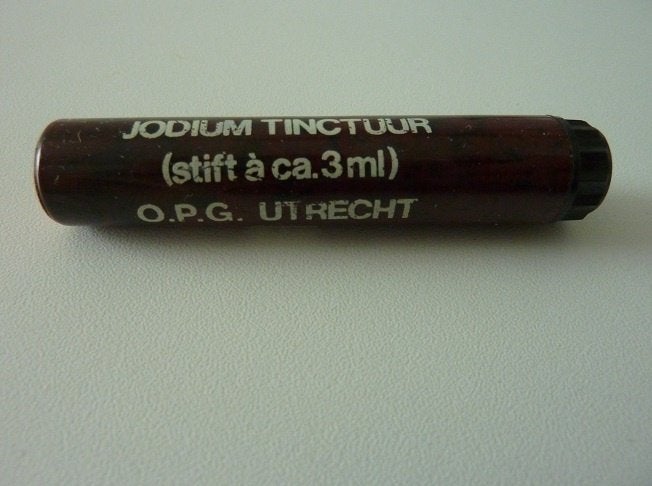 Antieke Bakelieten Jodium Tinctuur Stift O.P.G. Utrecht, Ophalen