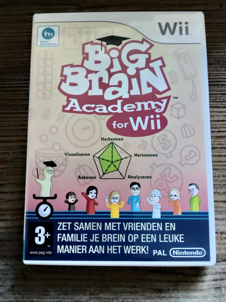 Big Brain Academy for Wii - Train je brein!, Spelcomputers en Games, Games | Nintendo Wii, Zo goed als nieuw, Puzzel en Educatief
