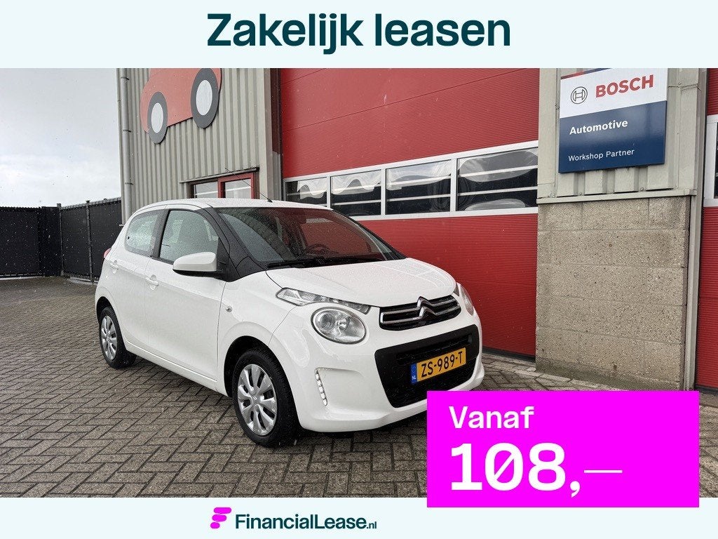 Citroen C1 1.0 VTi Feel, Airconditing, Apple CarPlay, Blueto, Voorwielaandrijving, Dealer onderhouden, Stof, Gebruikt