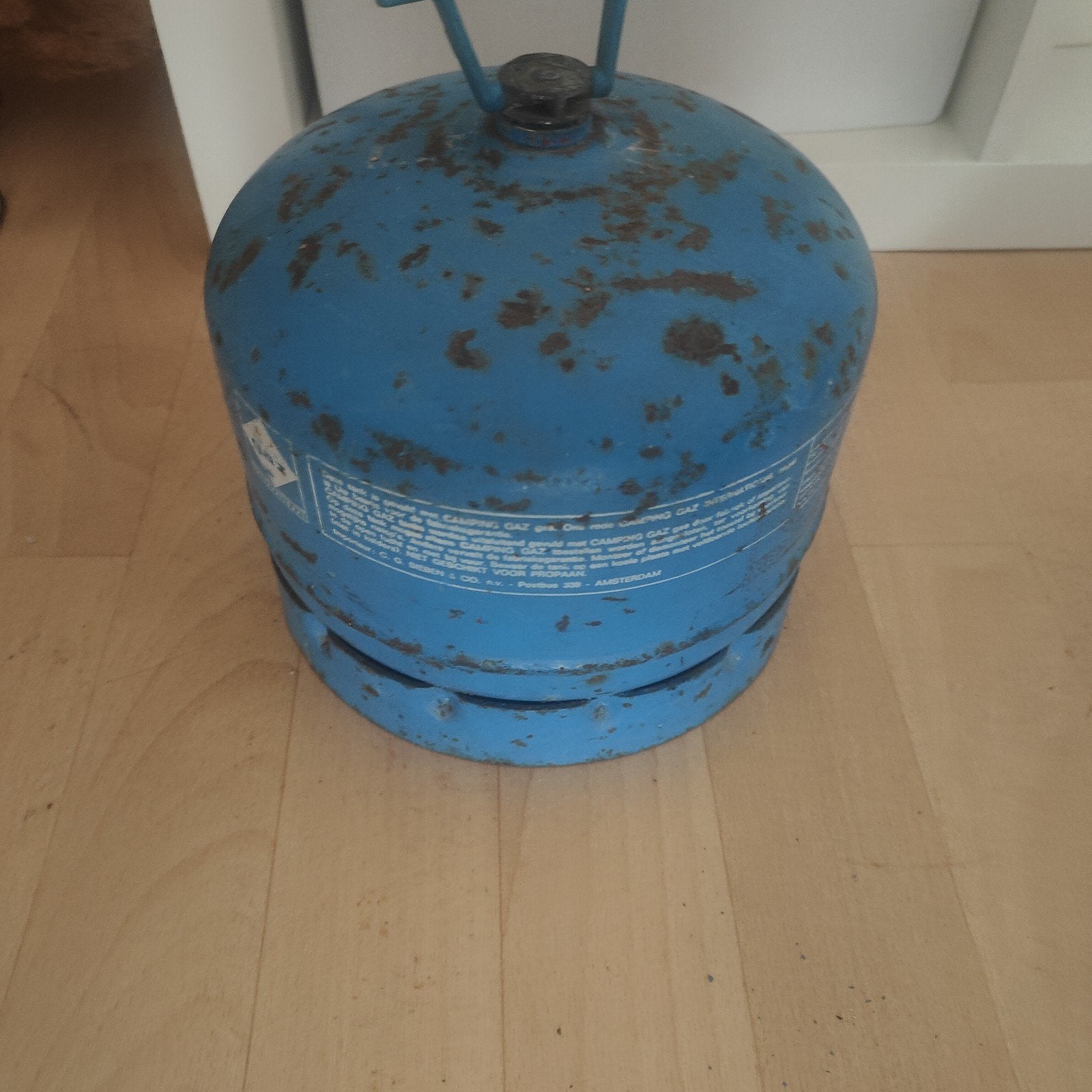 Campingaz 904 gasfles (half vol), Ophalen, Gebruikt