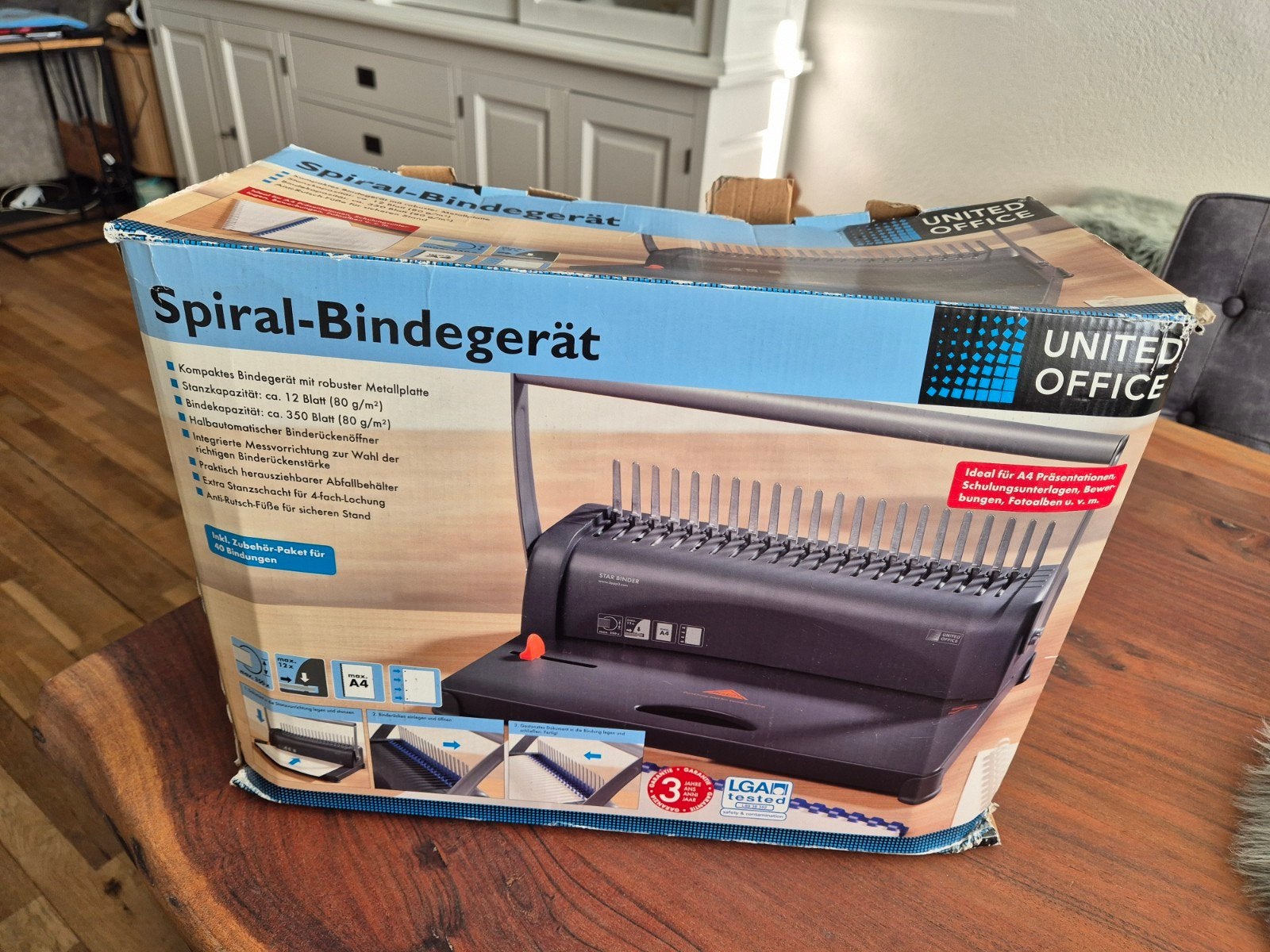 Spiraal Inbindmachine A4 met alle toebehoren als nieuw, Ophalen of Verzenden, Gebruikt