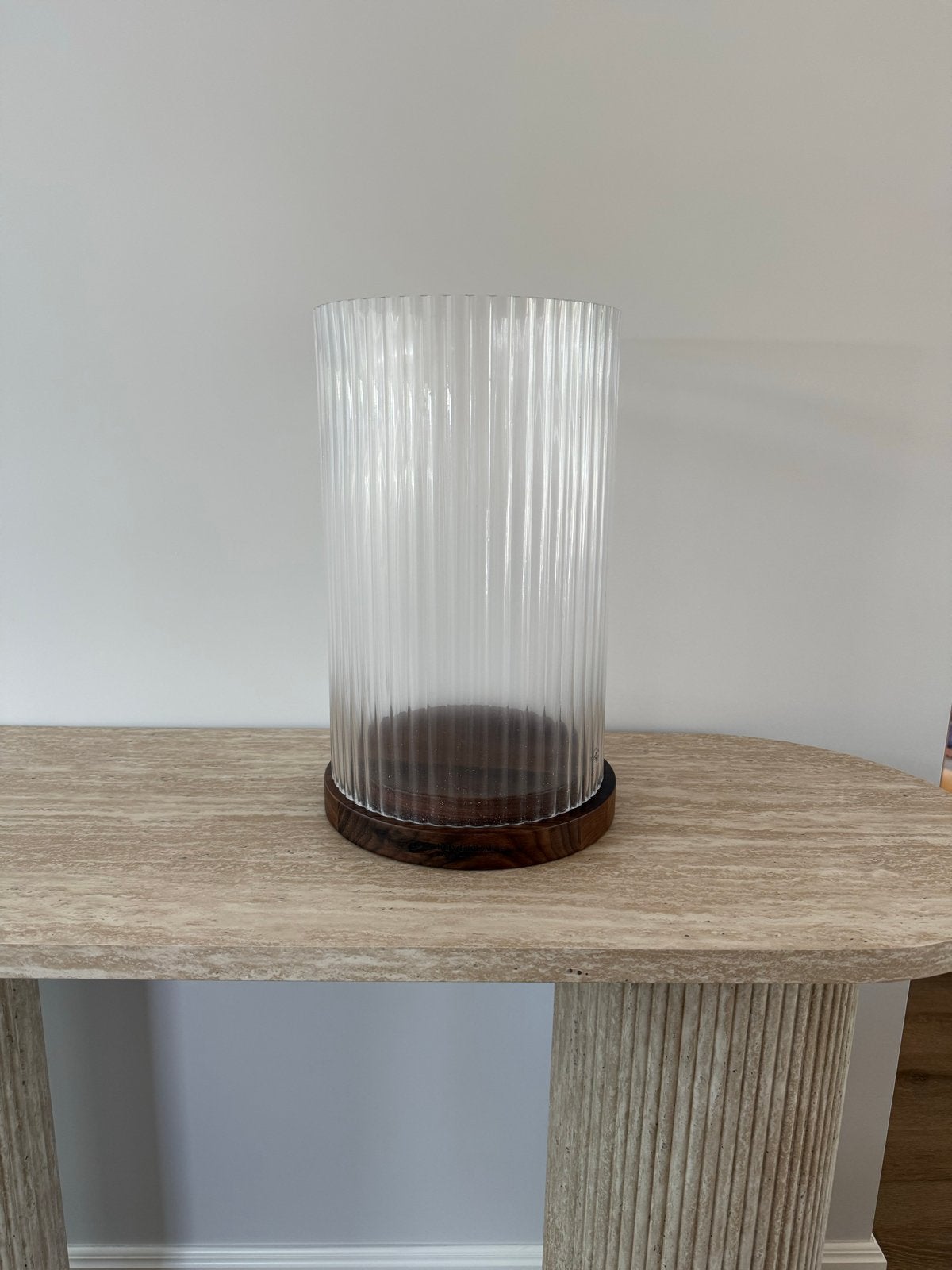 Riverdale windlicht Japandi – nieuw in doos 4 stuks, Huis en Inrichting, Ophalen, Beige, Nieuw, Glas