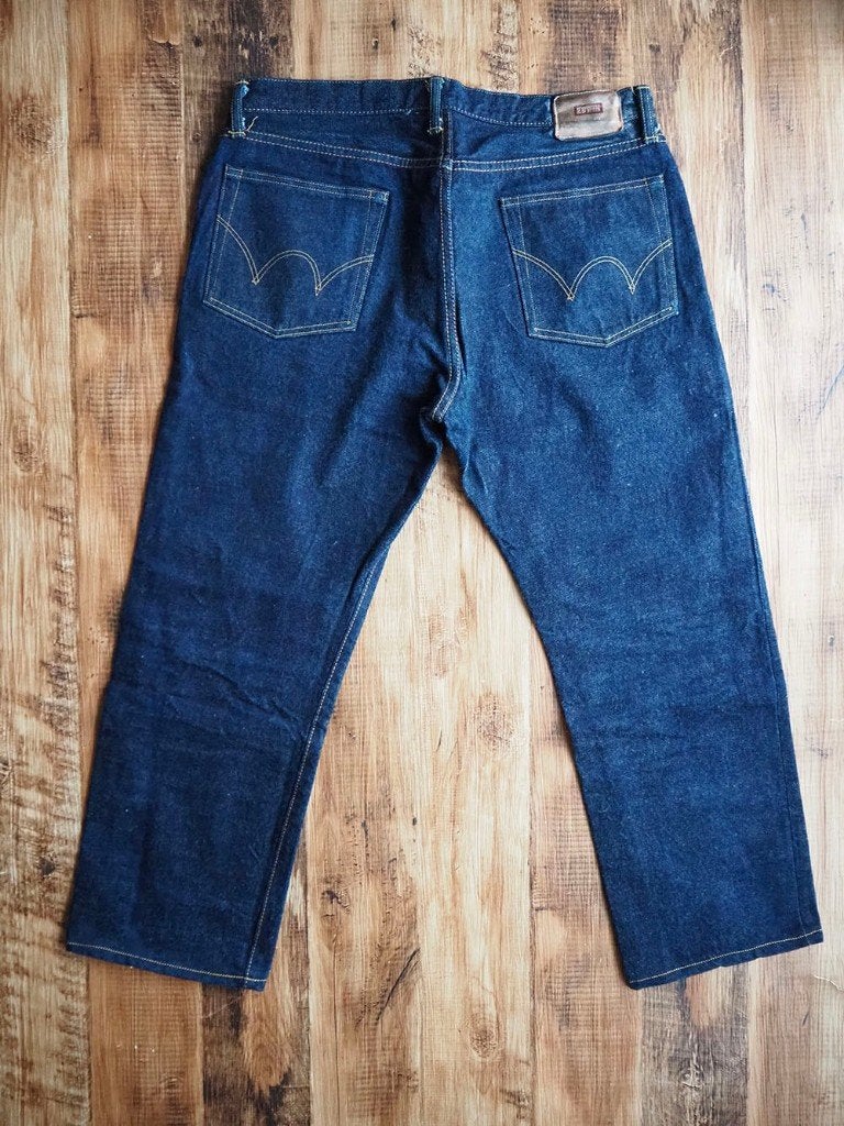 EDWIN EDS03 W35 x L26 Regular Straight Selvedge Jeans, W36 - W38 (confectie 52/54), Blauw, EDWIN, Ophalen of Verzenden