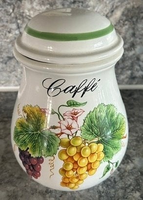 Koffie voorraad pot, Ophalen of Verzenden, Zo goed als nieuw, Voorraadpot, Wit