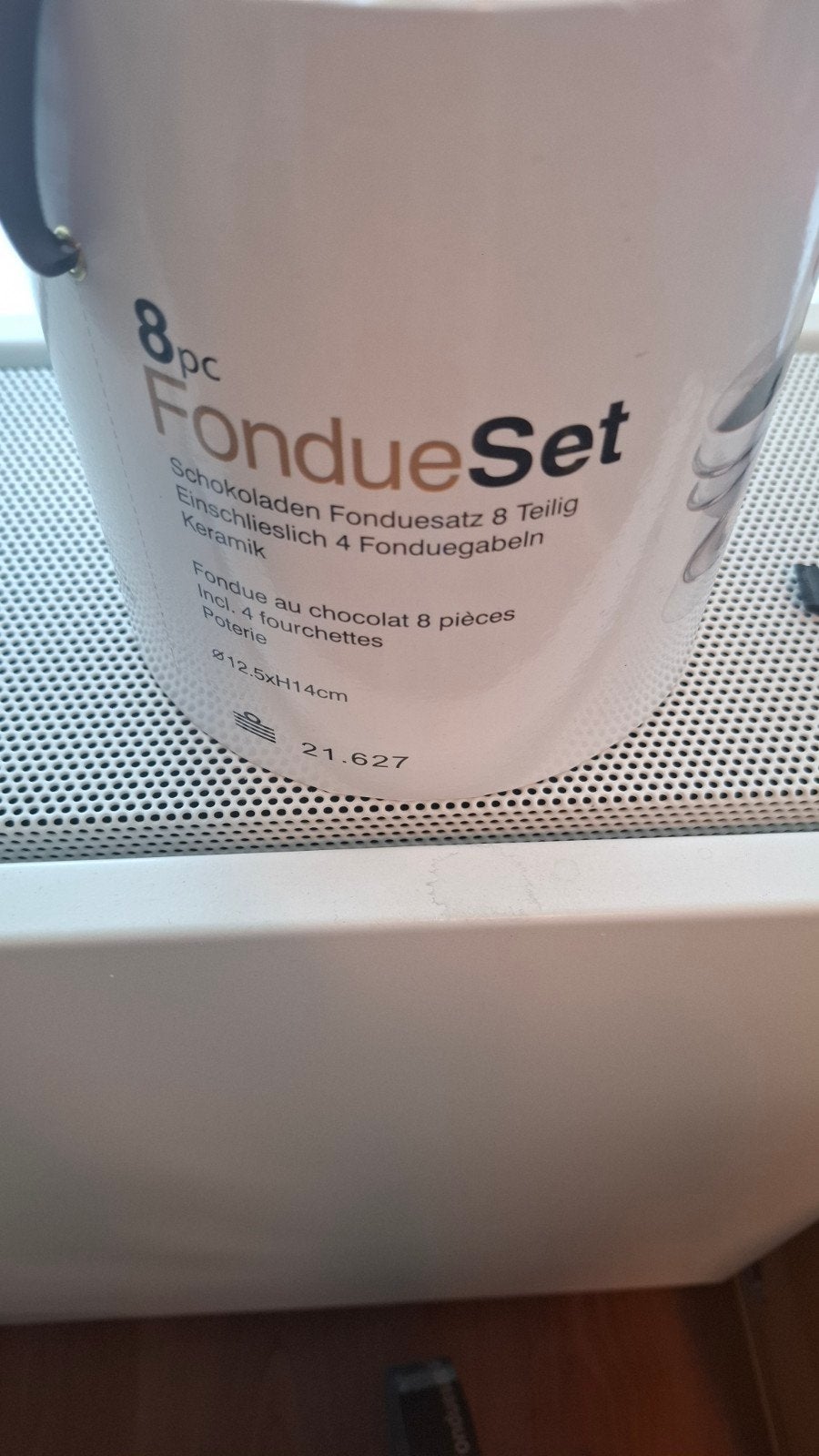 8-delige chocolade fondueset van keramiek, Ophalen of Verzenden, Nieuw, Fondueset