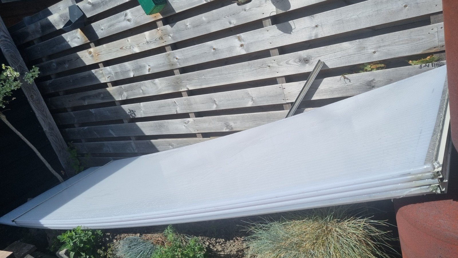 6x 16mm polycarbonaat platen 3x 3,52x0,98 m + 3x 3,02x0,98m, Ophalen, Gebruikt, Minder dan 20 mm