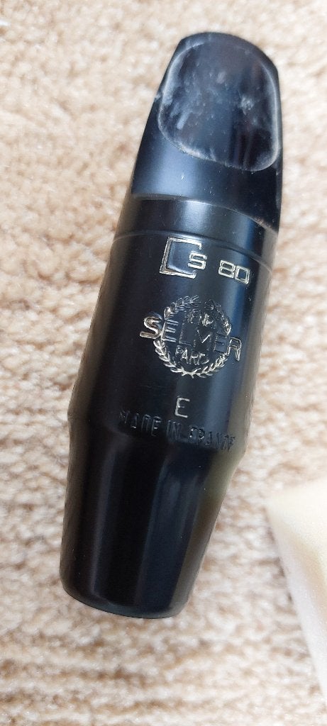 Selmer saxofoon mondstuk eboniet S 80 E, Ophalen of Verzenden, Gebruikt, Alt