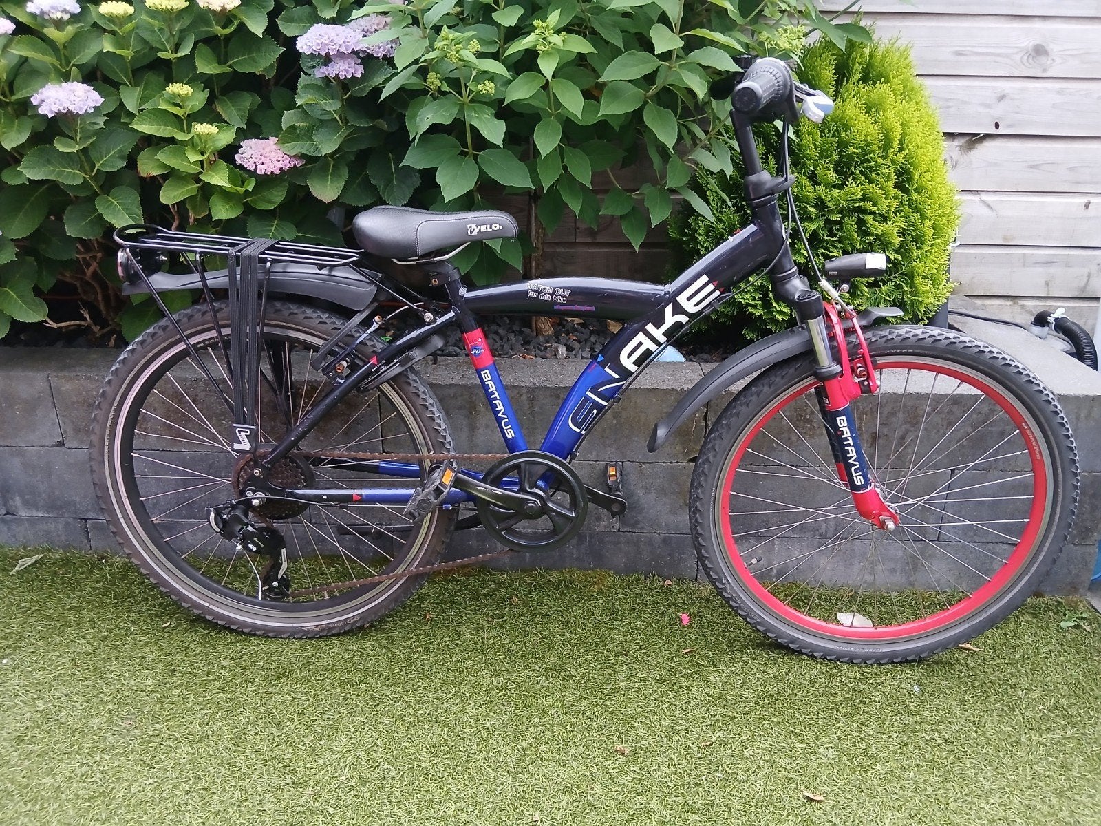 24 inch batavus snake 7V, Fietsen en Brommers, Fietsen | Jongens, 24 inch, Versnellingen, Velgrem, Ophalen