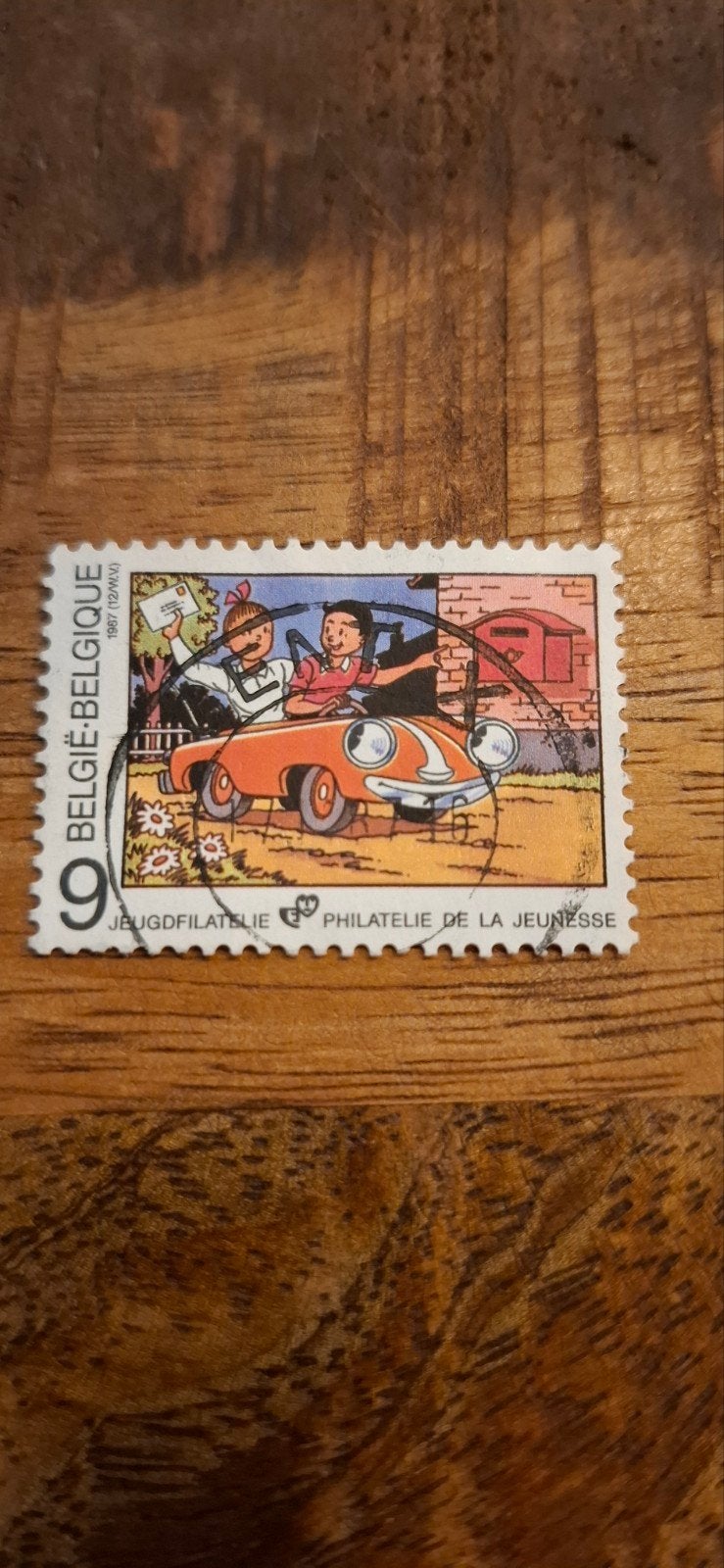 Postzegel Suske en Wiske - Jeugdfilatelie België 1987, Ophalen of Verzenden