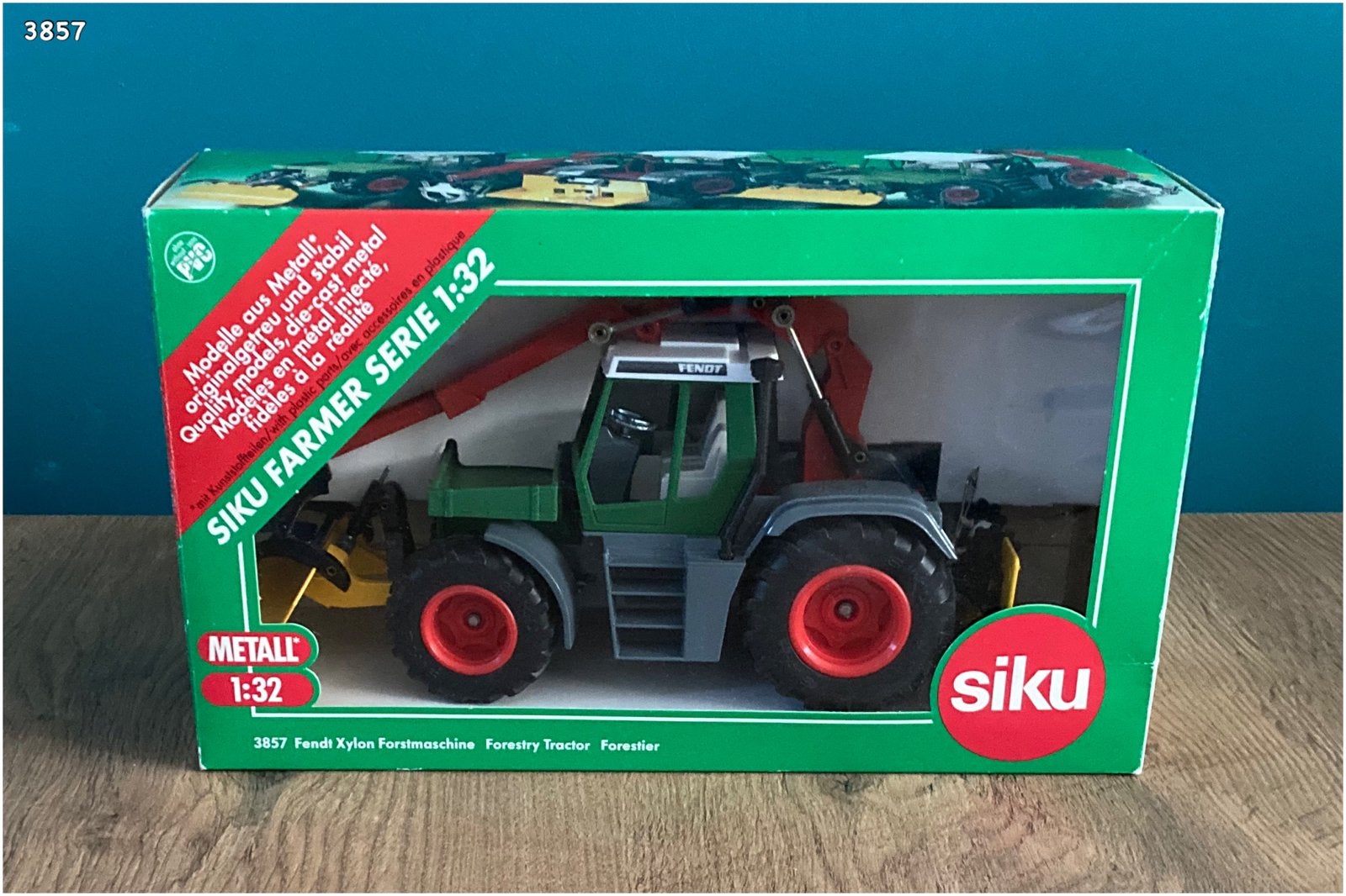 Siku 3857 - Fendt Xylon bosbouwtractor 1:32, Hobby en Vrije tijd, Ophalen, Gebruikt, Tractor of Landbouw, SIKU