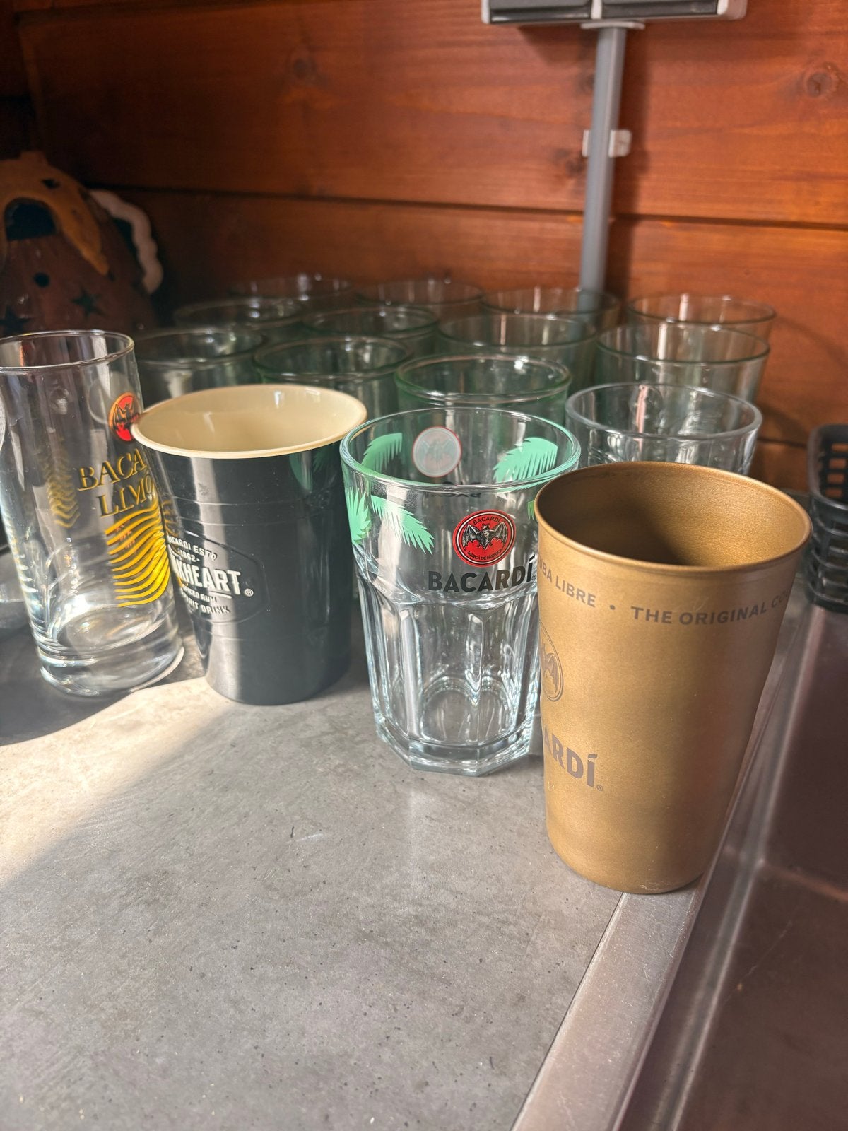 Bacardi Glazen - Diverse Soorten en Kleuren, Ophalen of Verzenden, Meerkleurig, Overige merken, Glas