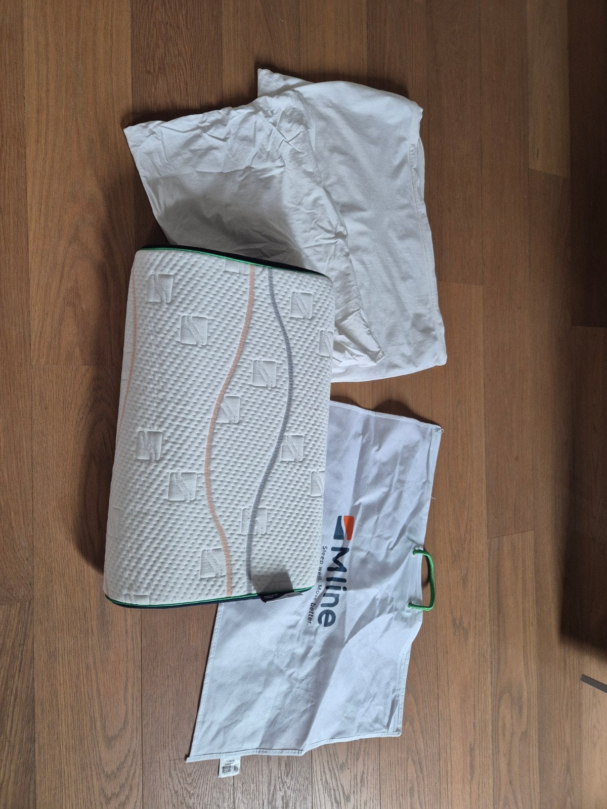 Mline Pillow You hoofdkussen plus 2 kussenslopen, Ophalen, Overige merken, Ademend, Wit