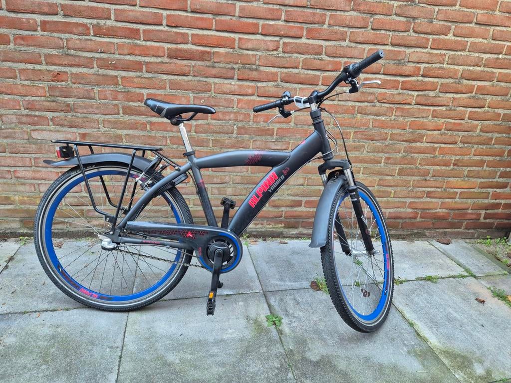 Alpina Yabber kinderfiets - 26 inch - Zwart, Gebruikt, Ophalen, Overige merken, Terugtraprem