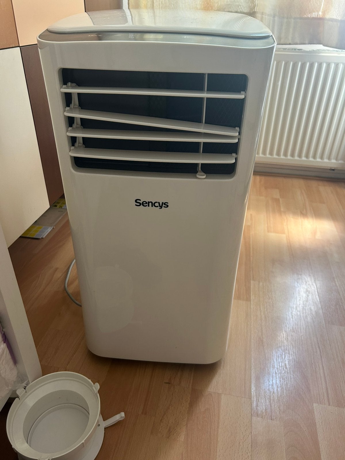 Sencys mobiele airco op wieltjes, Ophalen, Gebruikt, Timer, Minder dan 60 m³