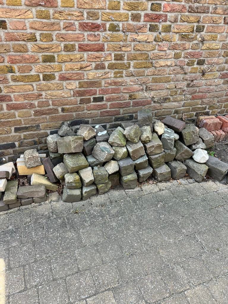 Gebruikte natuursteen klinkers en bakstenen, Ophalen, Gebruikt, Klinkers, Natuursteen
