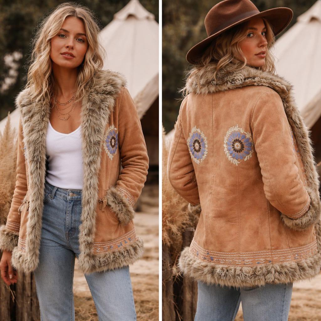 Afghaanse/ penny lane jas, Kleding | Dames, Jassen | Zomer, Ophalen of Verzenden, Nieuw, Maat 38/40 (M), Bruin