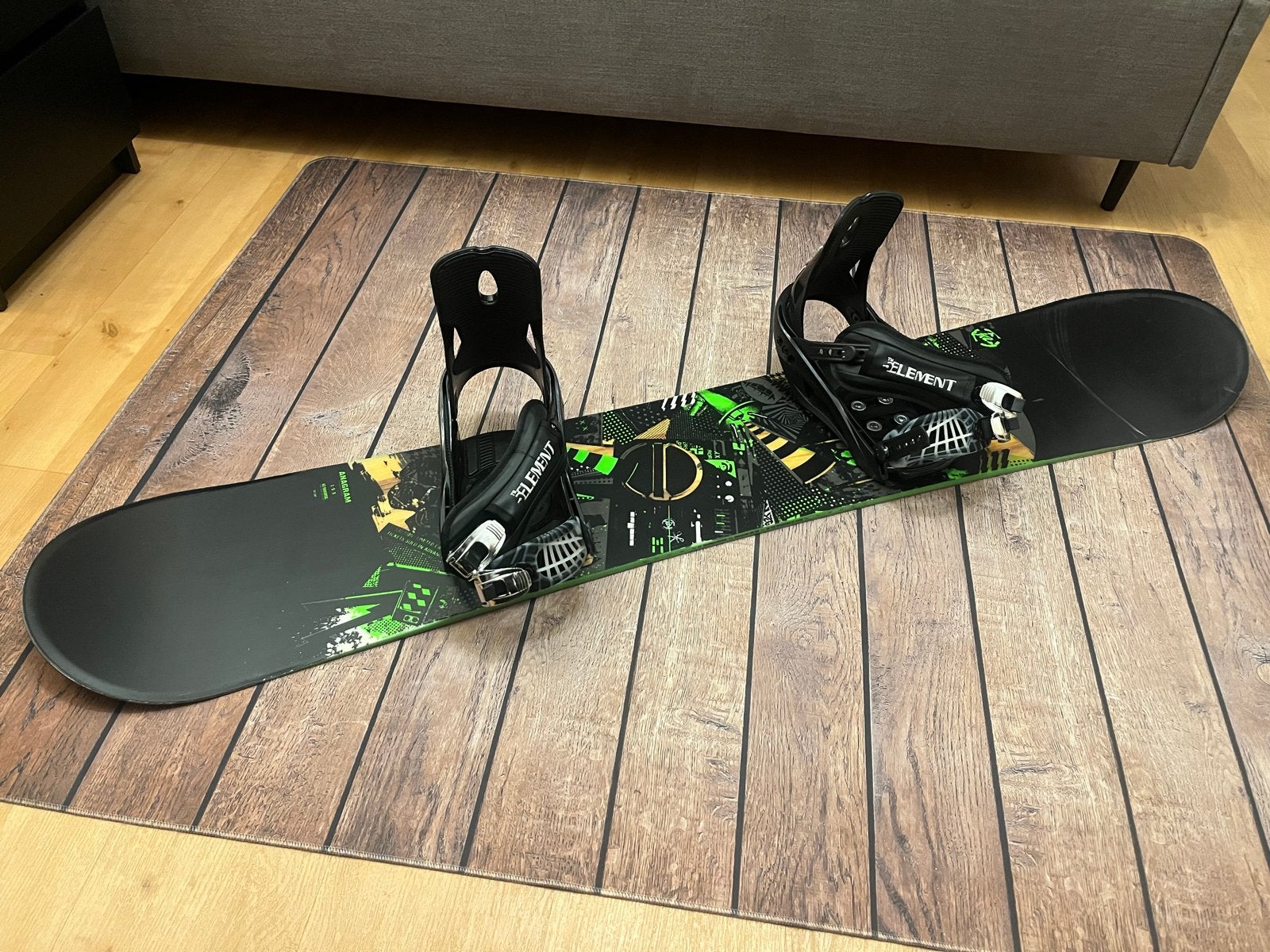 K2 Anagram Snowboard 155cm met Element bindingen en Burton t, Sport en Fitness, Ophalen, Gebruikt, Board