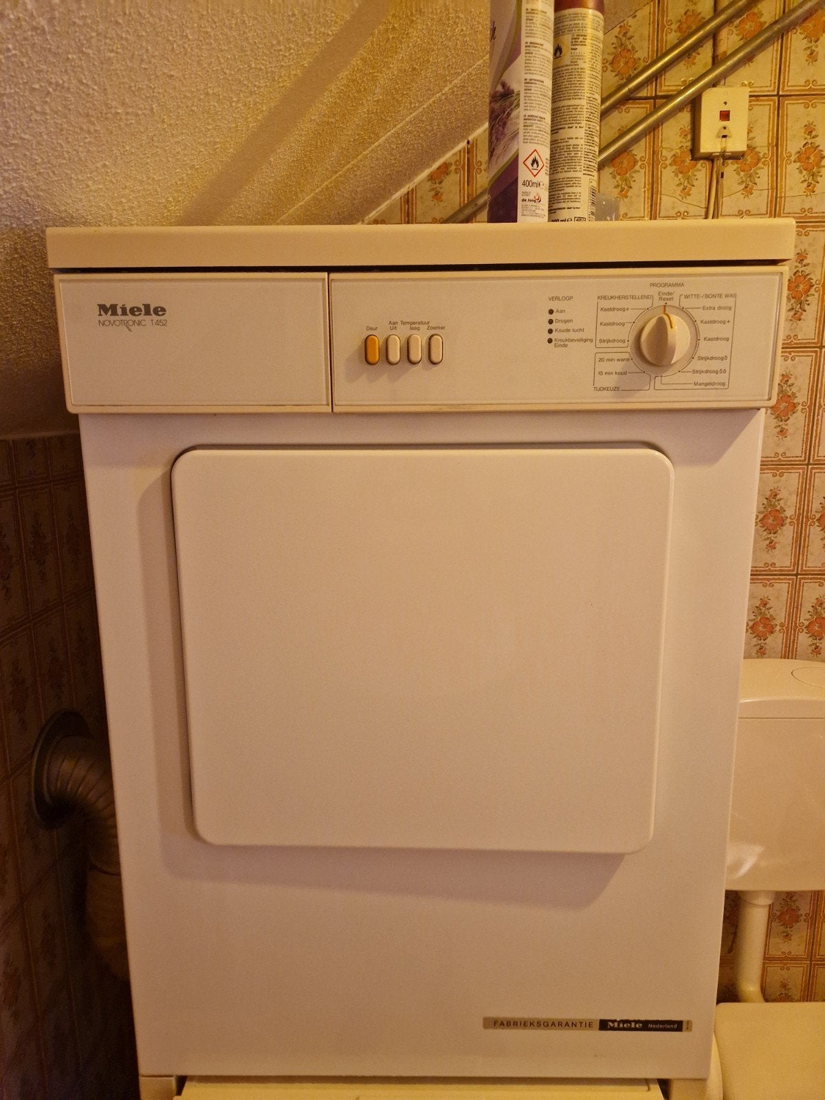 Miele Novotronic T452 Wasdroger - Goede Staat, Ophalen, Gebruikt, Luchtafvoer, 85 tot 90 cm
