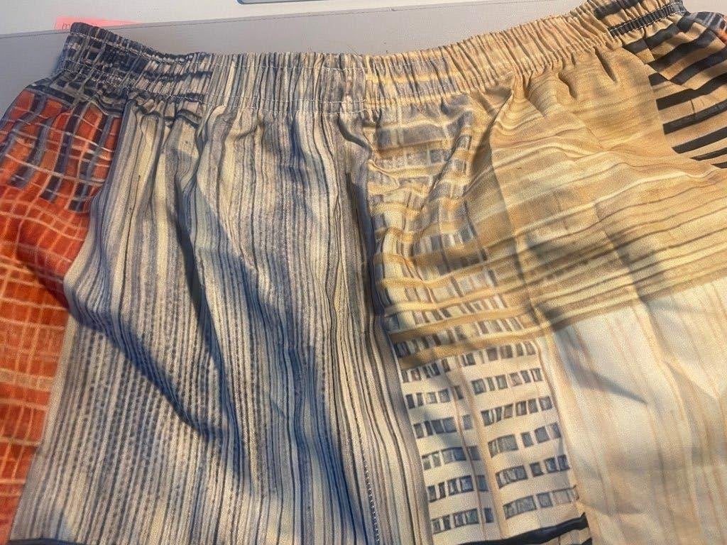 bont gekleurde broek grote maat heren, Geel, Maat 46/48 (XL) of groter, Ophalen of Verzenden, Lang