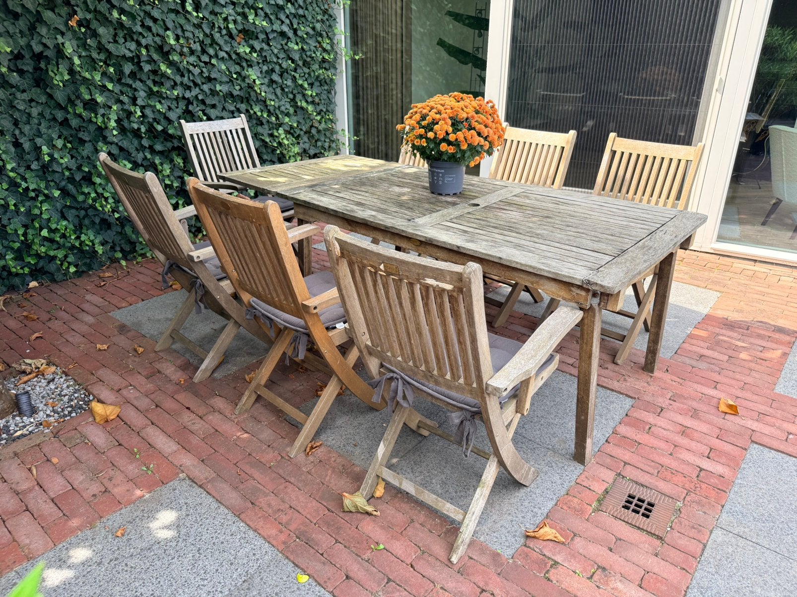 Teak houten tuinmeubelen, Tuin en Terras, Tuinsets en Loungesets, Ophalen, Gebruikt, Teakhout, Tuinset