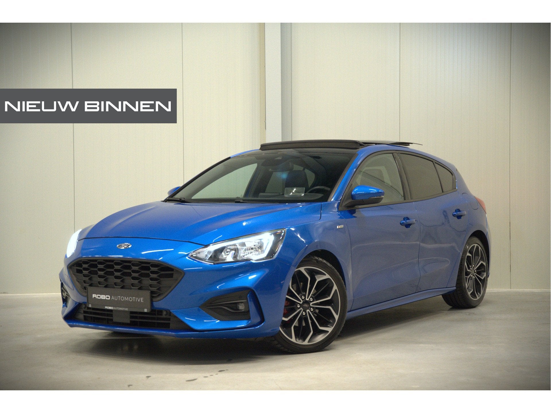 Ford Focus 1.0 EcoBoost ST Line Business | Panoramadak | Ban, Gebruikt, Euro 6, Blauw, Bedrijf