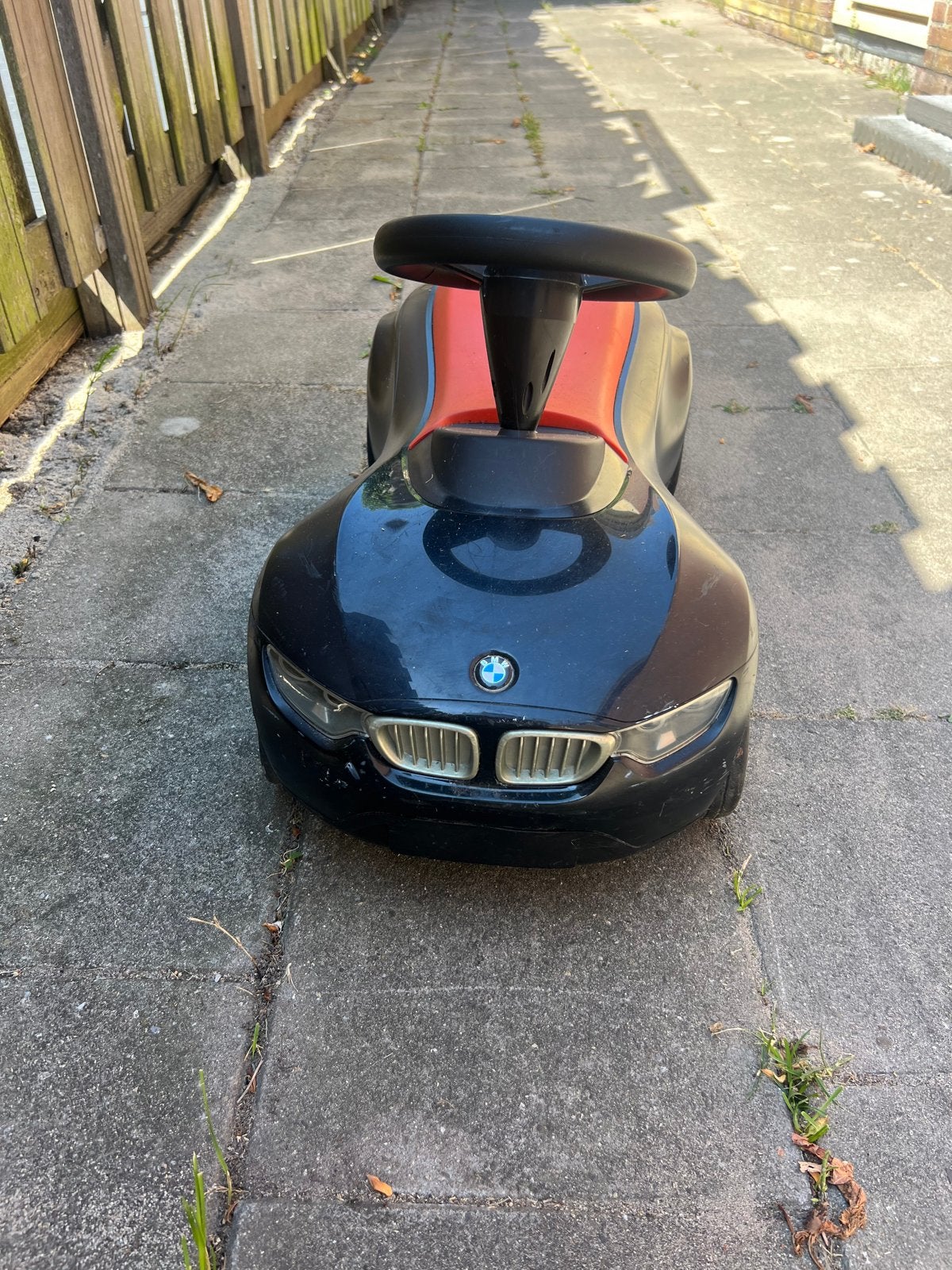 BMW Loopauto voor Kinderen - Zwart/Oranje, Ophalen, Gebruikt