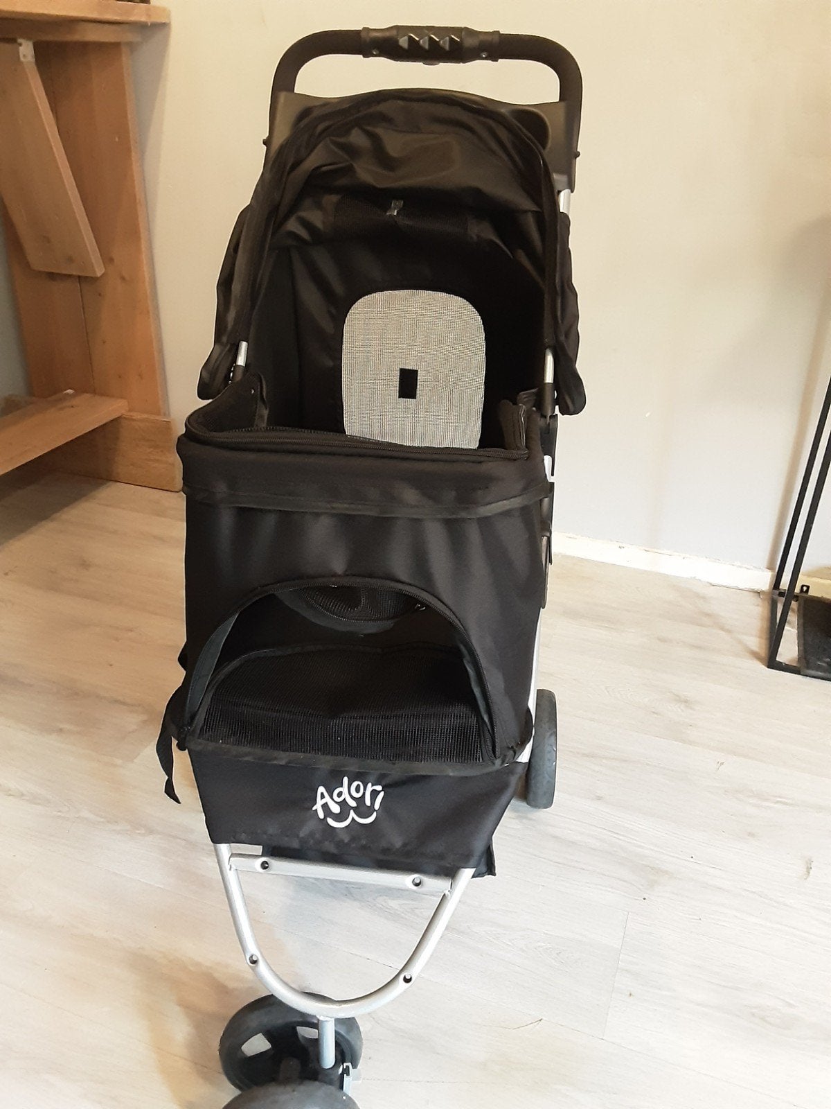 zwarte Adori buggy speciaal voor kleine honden of katten., Ophalen, Nieuw