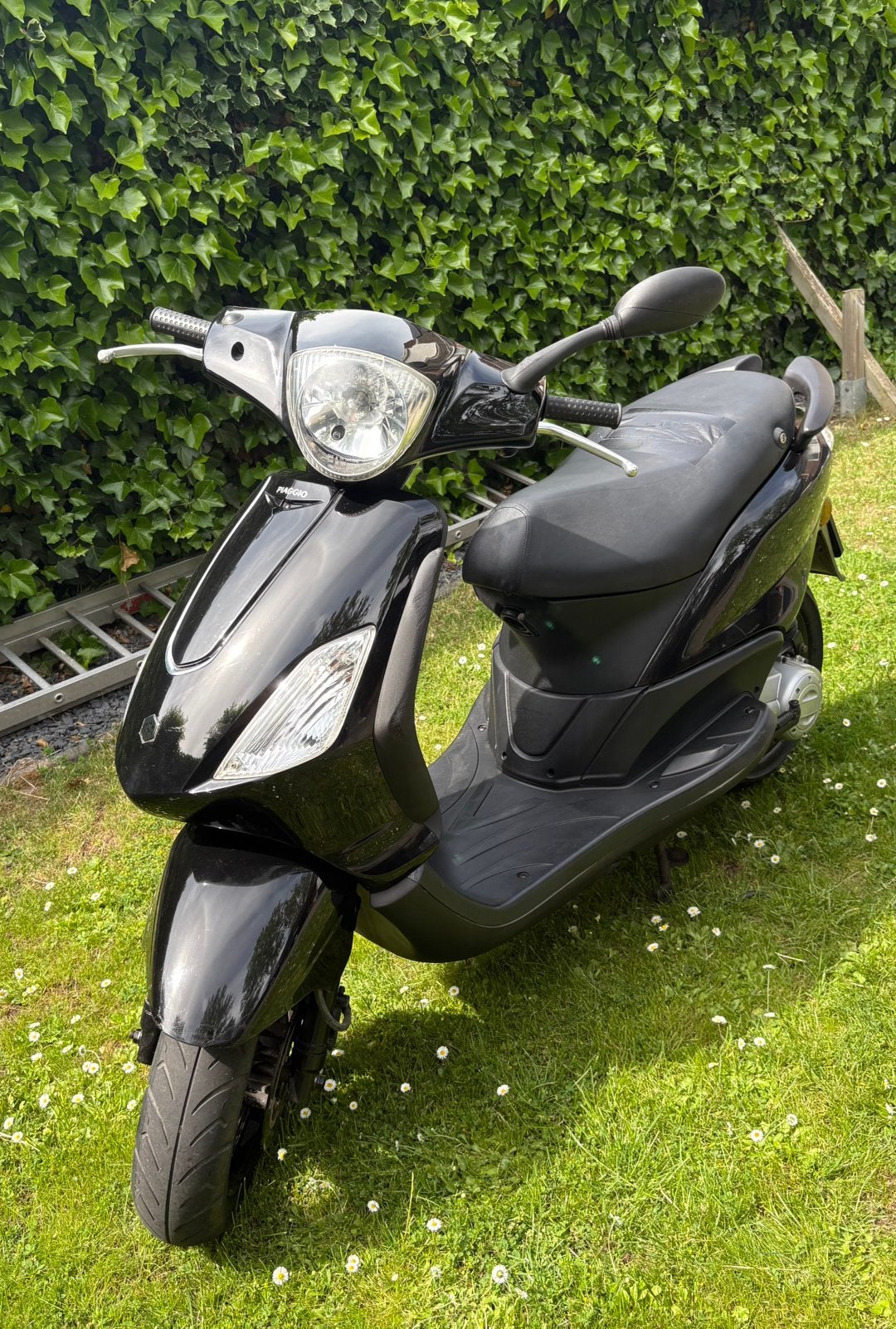 Piaggo Fly 50cc 2takt brom, Ophalen, Tweetakt, Maximaal 45 km/u, Zo goed als nieuw