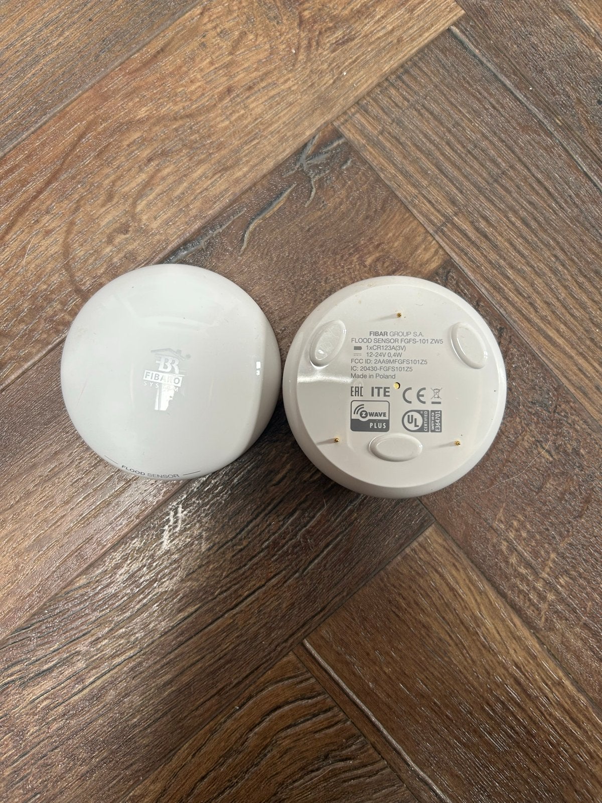 Fibaro Water Sensoren (2 stuks) - Flood Sensor, Ophalen of Verzenden, Zo goed als nieuw