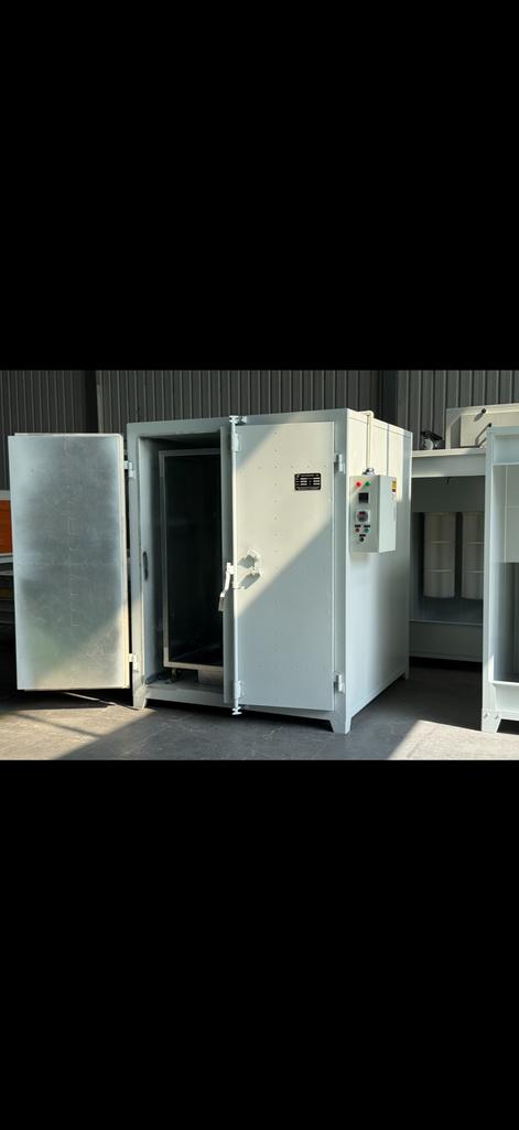 POEDERCOAT SET, Oven , coat machine, spuitcabine, zandstraal, Ophalen