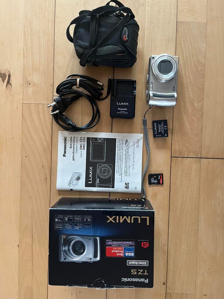 Panasonic DMC-TZ5 digitale camera met Lowepro tas, Audio, Tv en Foto, Fotocamera's Digitaal, Zo goed als nieuw, Compact, Overige Merken