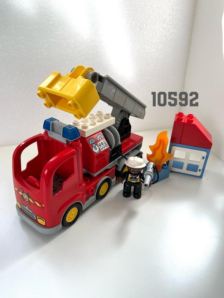 Lego DUPLO 10592 - Brandweertruck, Ophalen of Verzenden, Zo goed als nieuw, Duplo