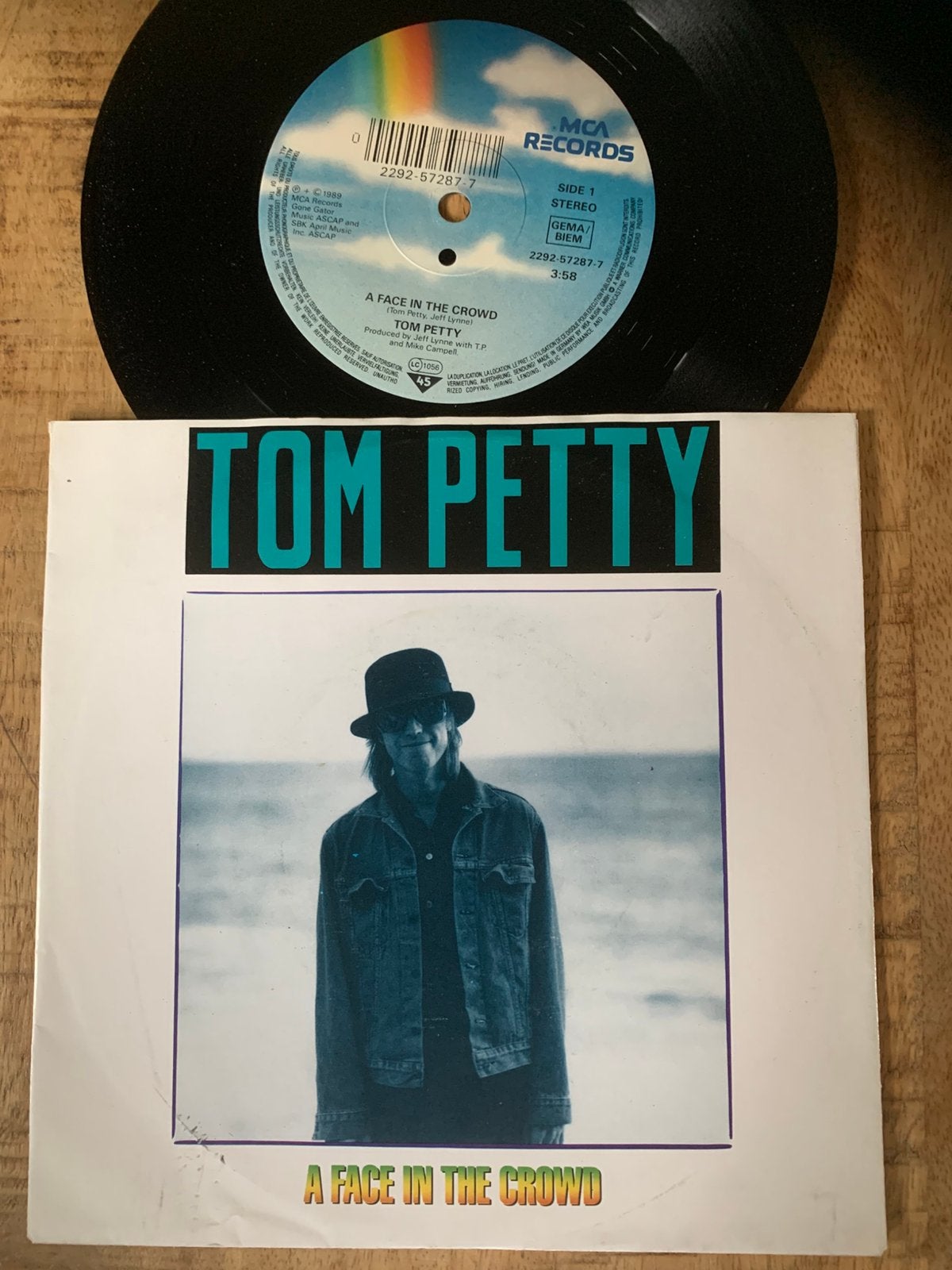 Tom Petty 1989 vinyl single A face in the crowd, Cd's en Dvd's, Vinyl Singles, Ophalen of Verzenden, Gebruikt, Pop
