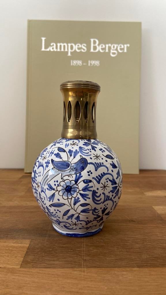 Lampe Berger/ Maison Berger geurbrander DE Delft, Vintage, Meerkleurig, Overige materialen, Ophalen of Verzenden