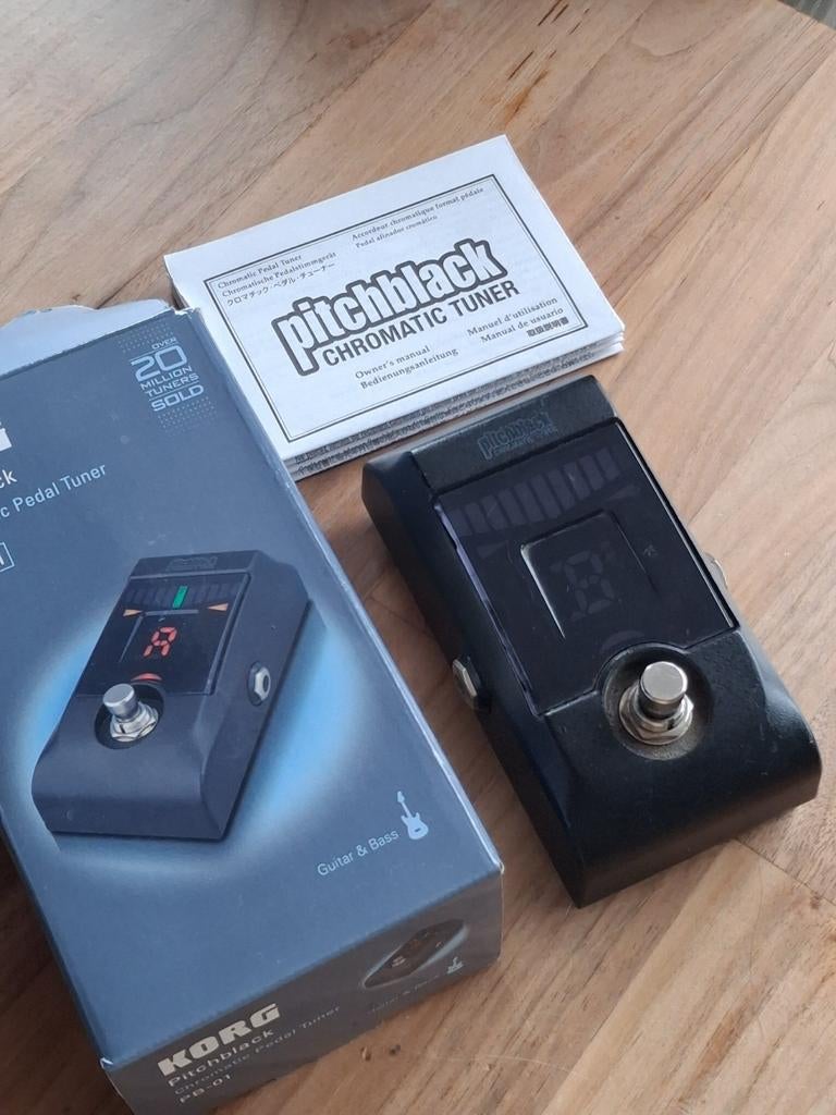 Korg Pitchblack PB-01 Chromatische Pedaaltuner/stagetuner, Ophalen of Verzenden