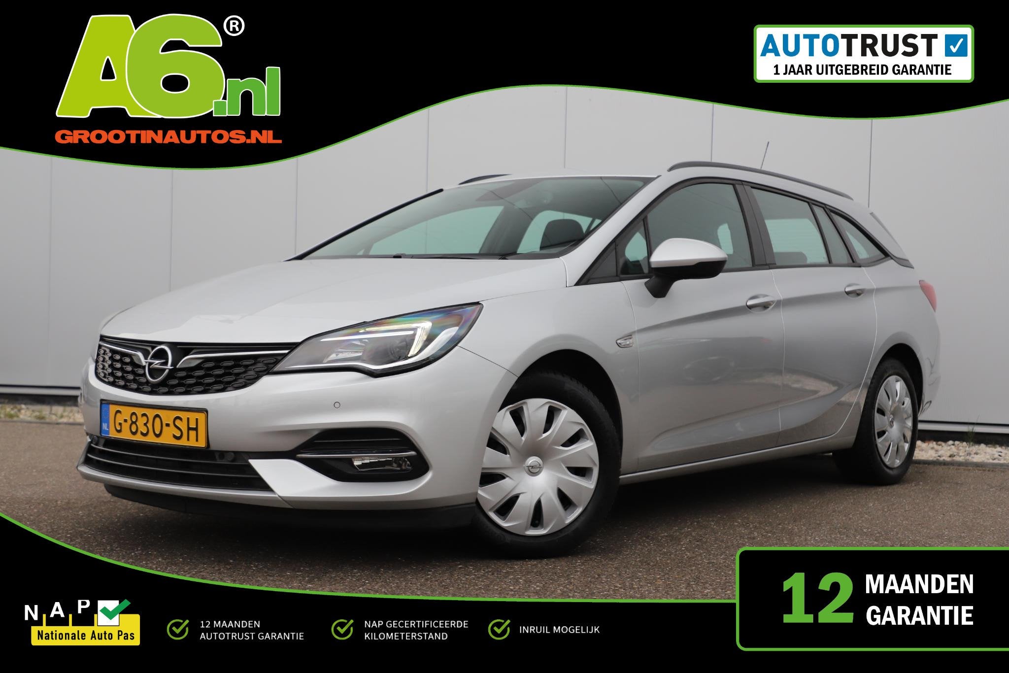 Opel Astra 1.2 Business Edition 146PK Navigatie Carplay Andr, Auto's, Voorwielaandrijving, 145 pk, Stof, 1199 cc