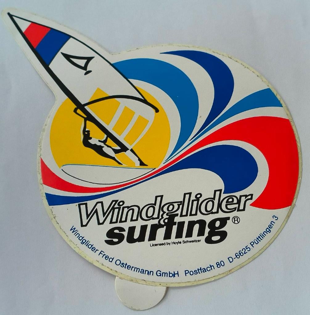 Sticker Windglider Surfing, Ophalen of Verzenden, Zo goed als nieuw, Merk