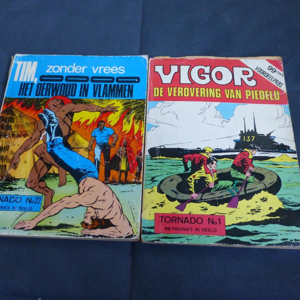 Stripboek Tornado en Vigor, Boeken, Stripboeken, Eén stripboek, Ophalen of Verzenden, Gelezen