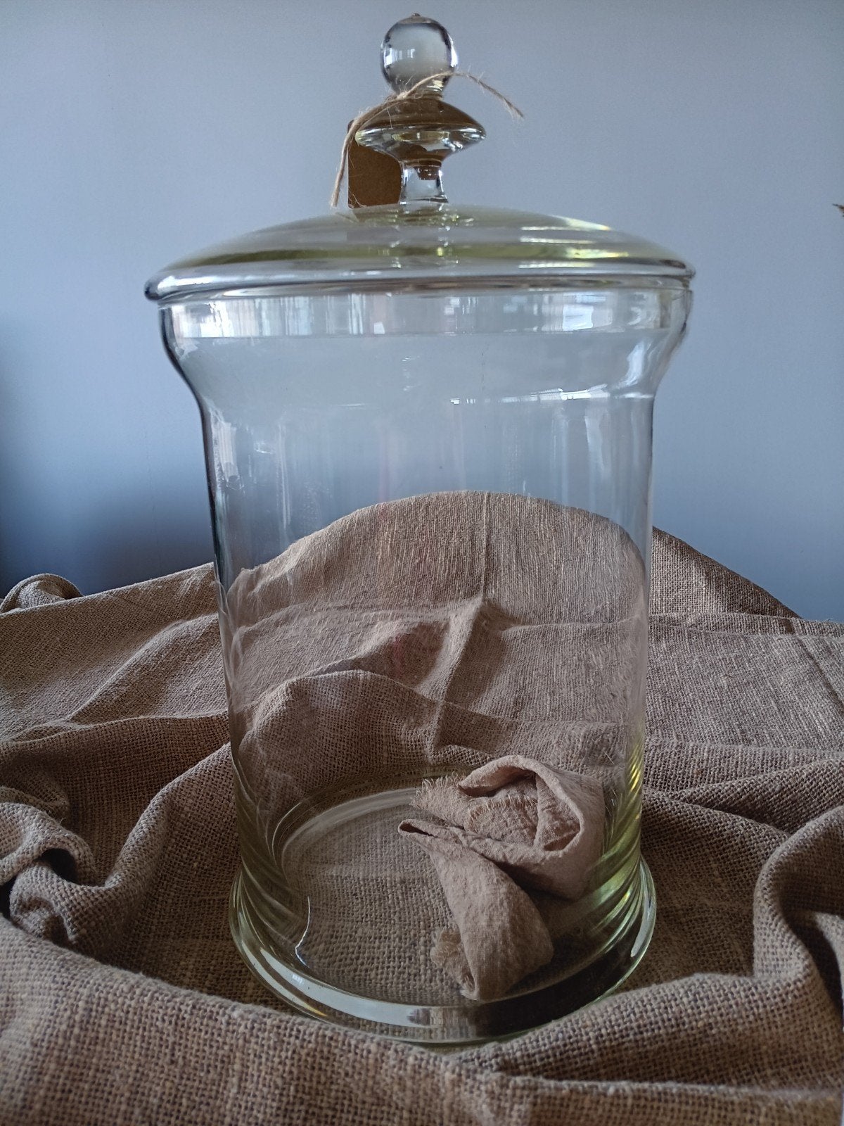 grote glazen pot, Ophalen of Verzenden, Zo goed als nieuw