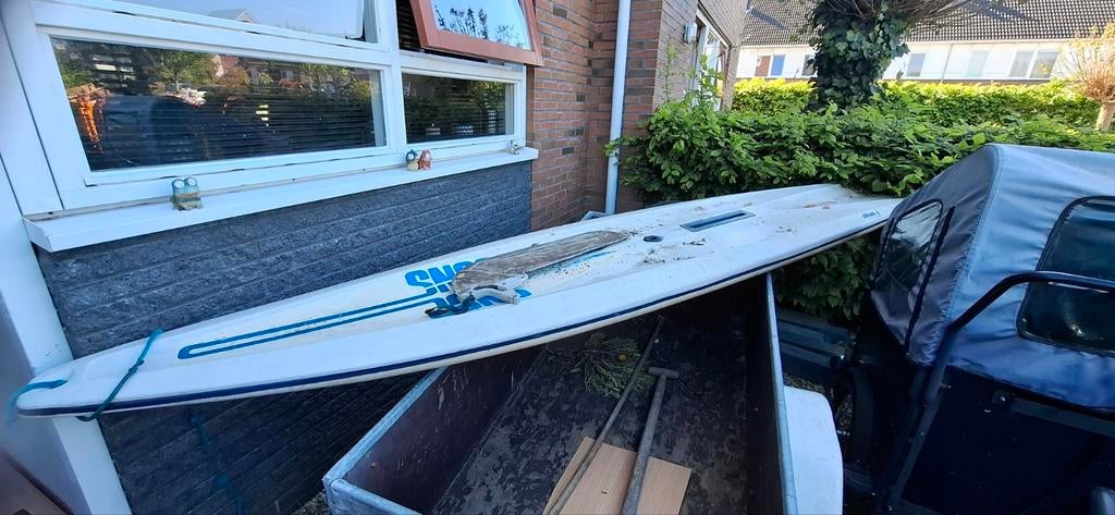 GRATIS SURFPLANK!, Watersport en Boten, Windsurfen, Gebruikt, Plank, 250 tot 300 cm, Ophalen