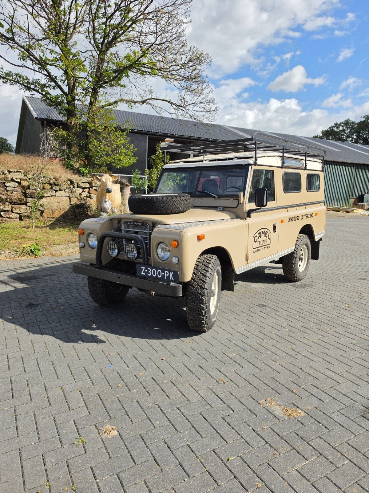 Land Rover series 3 109 1978 diesel, Auto's, 8 stoelen, Bruin, Stationwagon, Diesel