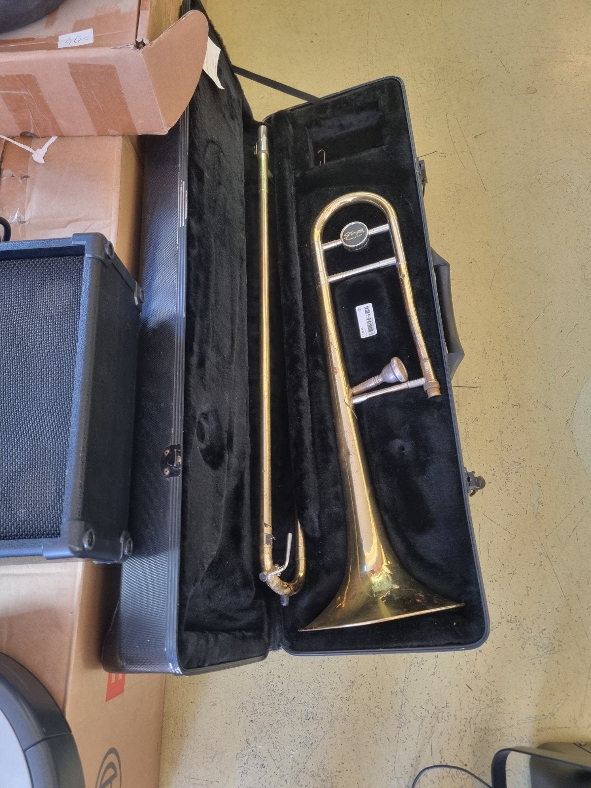 Stagg Trombone met koffer - Zo goed als nieuw, Ophalen of Verzenden, Zo goed als nieuw, Overige typen, Met koffer