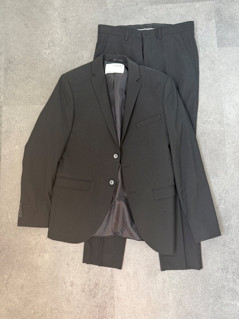 Selected Homme Mylo Logan Pak, Zwart, 48/46, Nieuw, Kleding | Heren, Kostuums en Colberts, Maat 48/50 (M), Zwart, Nieuw, Ophalen of Verzenden