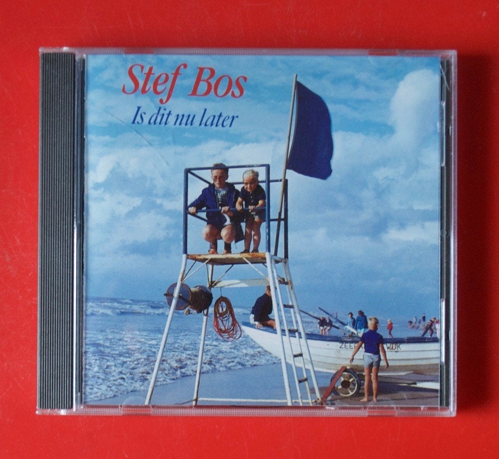 cd Stef Bos Is dit nu later met Papa en Afscheid debuut, Ophalen of Verzenden, Gebruikt, Pop, Album