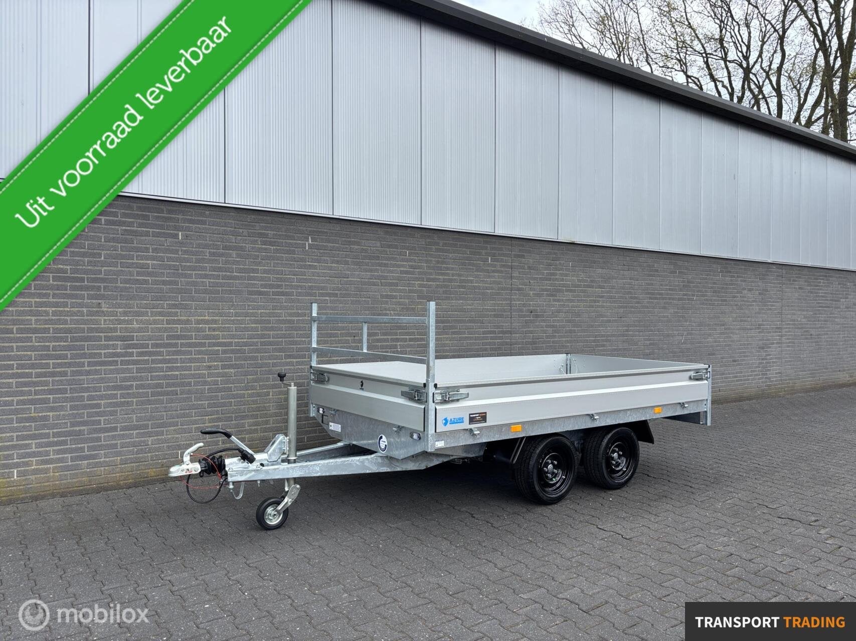Hapert Azure 2000 KG plateauwagen 305x160 cm Bj. 2026!, Transport Trading, Nieuw, Info@transporttrading.nl, De grift 15 Nieuwleusen