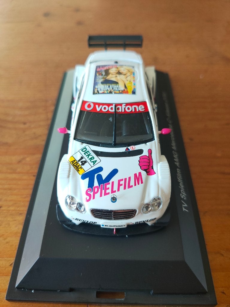 Tv Spielfilm AMG Mercedes C-Klasse, 1:43, Minichamps,nr 114, Hobby en Vrije tijd, Ophalen of Verzenden, Zo goed als nieuw, Auto