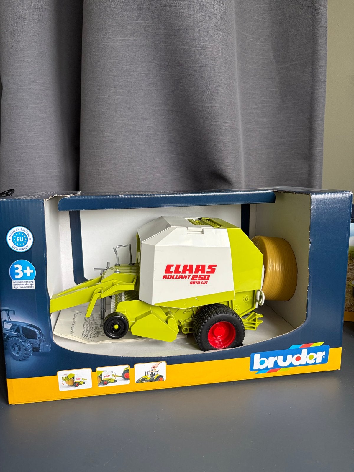 Bruder Claas Rollant 250 Roto Cut Balenpers Speelgoed, Ophalen, Zo goed als nieuw